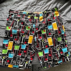 LoudMouth Cocktail Hour golf shorts